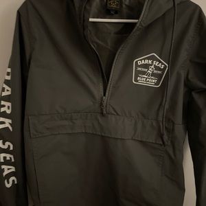 Dark Seas 1/4 zip pullover rain jacket